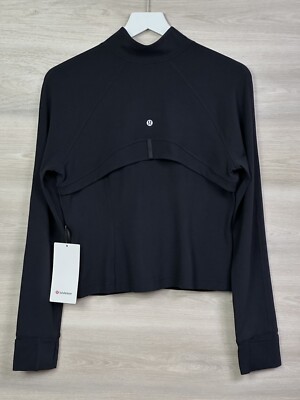 Lululemon Nulu Cropped Define Jacket Size 12 🖤 Black 11827 | eBay