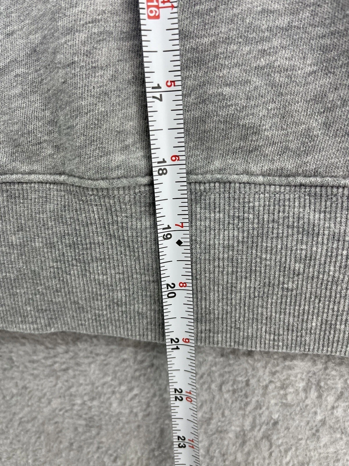 UNDERCOVER Felpa donna Victoria’s Secret tinta unita grigio angelo taglia small tasche con coulisse