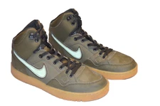 NIKE Son of Force Men's SZ 8.5 807242 330 Mid Loden Green Leather Sneakers EUC