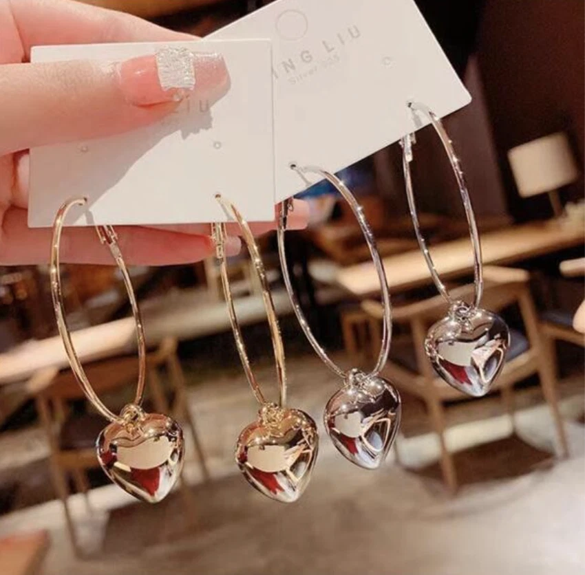 Aretes Argollas en Oro 10K Pendientes Joyería Fina de Moda Regalos Para Mujer Z4 Foto 3 de 4