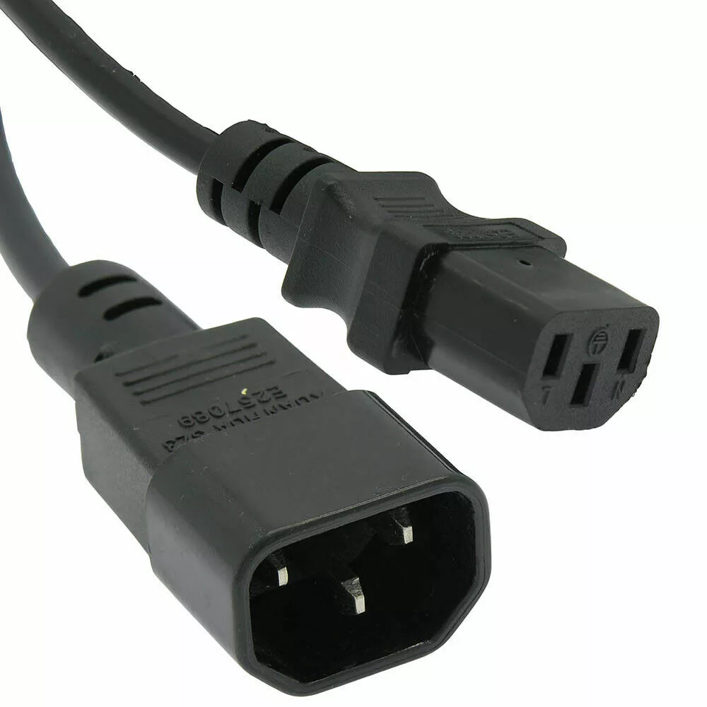 Longwell E553 49 LS60 C14 to C13 PDU Extension Power Cord 18AWG 10A300V,  3-Pron | eBay