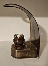 Vintage Rare D.H.R. Holland Den Haan Rotterdam Brass Lamp  