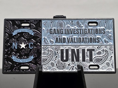 #ad 🔥SERIAL # 20 NORTH CAROLINA GANG INVESTIGATION AND VALIDATIONS Black TARHEELS $99.00