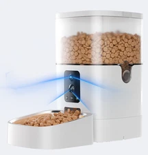 JAVISCAM Automatic Cat/Dog Feeder/ Dual Cameras, 2 Way Audio, Dual Power System