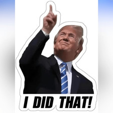  100 Donald Trump I Did That Stickers for Cars, Gas Stations Water Bottles