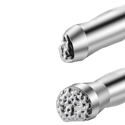 Profi Leder Bastelwerkzeug Set 2er Pack zum Prägen und Schnitzen8726