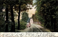 Ak Hamburg Bergedorf Vierlande Vierlanden, Straße im Dorf - 11116294