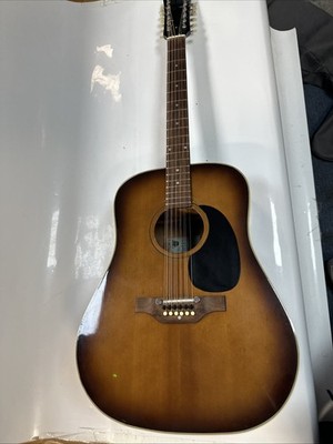 Vintage Epiphone 6735 BARD 12-saitige Akustikgitarre Made in Japan mit Gigbag