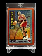 1995/96 Topps Finest MICHAEL JORDAN BORDERED SP CHROME ORANGE M1 BULLS🔥RARE🔥