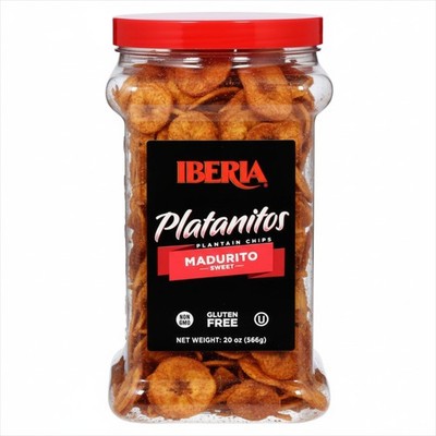 Iberia Maduritos Naturally Sweet Plantain Chips, 20 Ounce (Pack of 1), 
