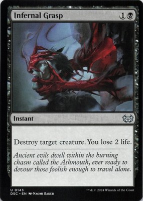MTG Infernal Grasp Normal NM Commander: Duskmourn: House of Horror Magic 143