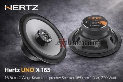 Hertz X 165 UNO 16,5 cm (6.5")  2-Wege Koaxial Lautsprecher Set 220 Watt 1 Paar - Bild 1 von 4