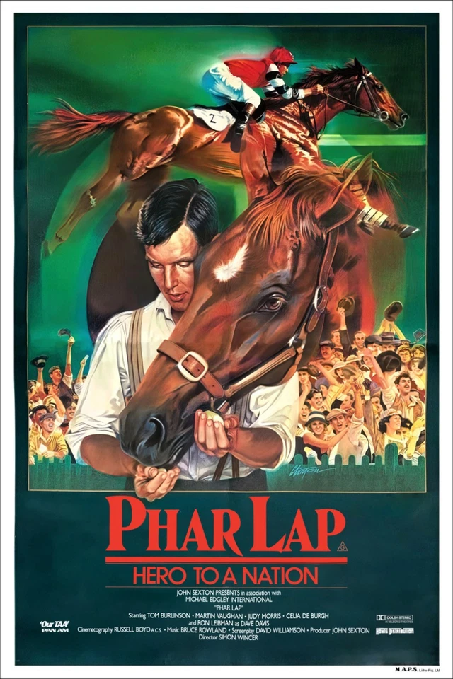 PHAR LAP HERO TO A NATION 1983 ORIGINAL MOVIE FILM CINEMA PRINT PREMIUM POSTER Foto 2 de 4