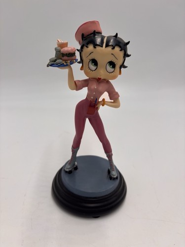 Betty Boop Figur Car Hop Waitress Diner 1999 Burger & Rollschuhe 6,25"