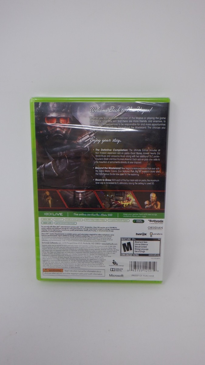 Fallout: New Vegas - Ultimate Edition (Xbox 360, 2012) for