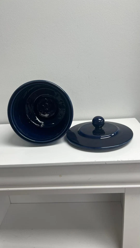 Navy and Denim Polar Vase Medium - Image 3 of 4