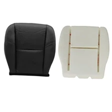 Driver Bottom Leather Perforated Black Replacement Seat Cover and Foam Cushion 