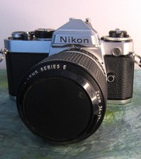 Nikon FE Film Camera Black Body with 36-72mm f/3.5 Lens