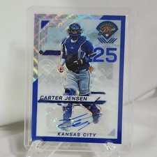 Panini prospect edition carter jensen prizm autograph #154 kansas city 2025 /75 