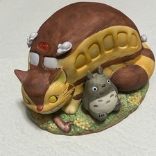 Sekiguchi Ghibli Totoro Catbus Porcelain Music Box Tested Used