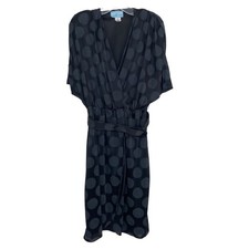 Vintage Sprouts Union Made Black Polka Dot Dress Sz 7