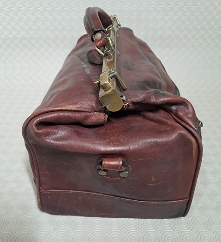 Borsa vintage Gianni Conti pelle Gladstone/medici ottone e pelle loft find - Foto 5 di 24