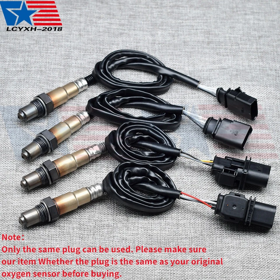 4x Sensor de oxígeno O2 aguas arriba + aguas abajo para Volkswagen Touareg 2007-2017 3,6 L V6 Foto 2 de 4