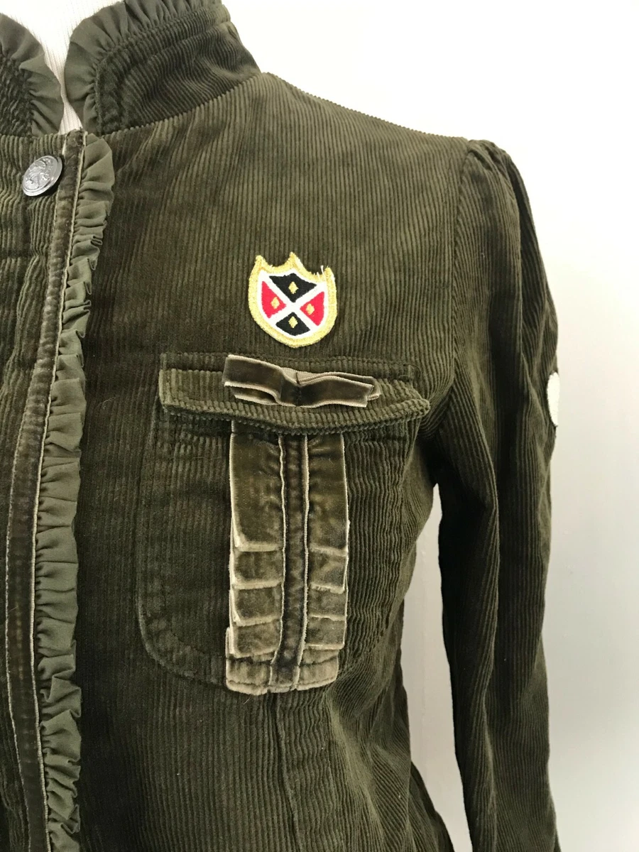 ALPHA Industries Corduroy Zip Front Women s Detailed Lined Cotton