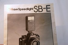 Nikon Speedlight SB-E flash Instruction Guide Manual 1981