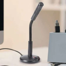 Computer Mini Condenser Microphone USB Stand Recording Mic For PC Desktop Laptop