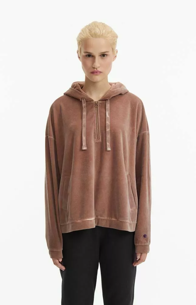Champion velour deals hoodie