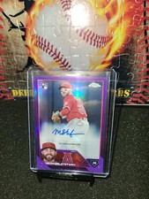 2023 Topps Chrome Update Auto Purple #/250 #AC-MS Michael Stefanic RC