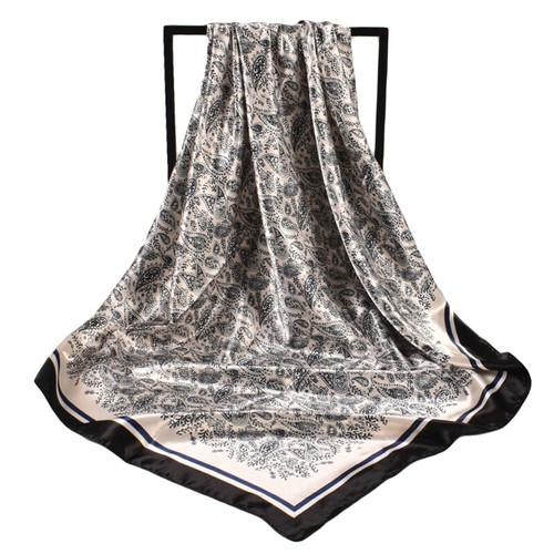 Square Silk Head Scarf - Women's Fashion Satin Scarf Bandana for Hair Neck Wrap - Picture 57 of 85
