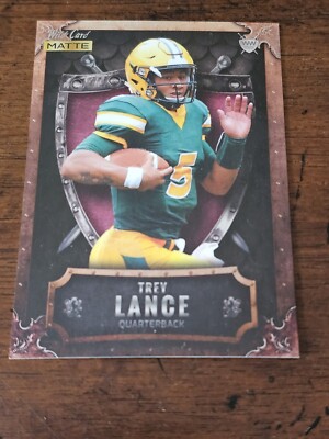2021 WC Matte #MWW-6 Trey Lance Weekend Warrior Bronze Border Purple Shield
