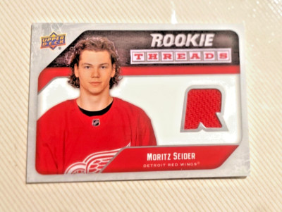 Upper deck Moritz Seider Rookie threads 