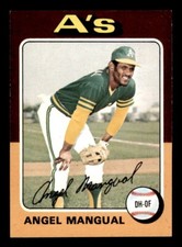 1975 Topps Baseball #452 Angel Mangual NM