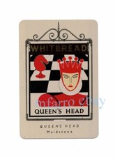 Maidstone, Kent - The Queens Head Pub, 62-63 High Street - 1949 Metal PubCard