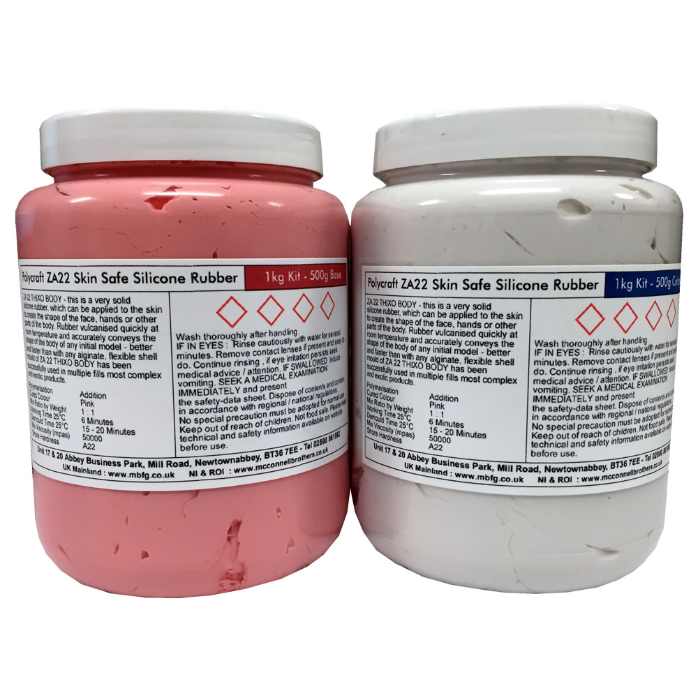 Polycraft ZA22 Thixo Body RTV Skin Safe Mould Making Silicone Rubber - 1kg Kit