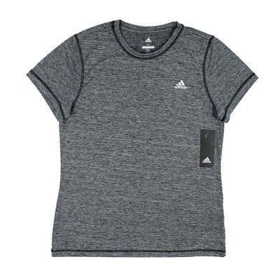 Women's Adidas Versatile Performance Tech Shirt Heather Black
