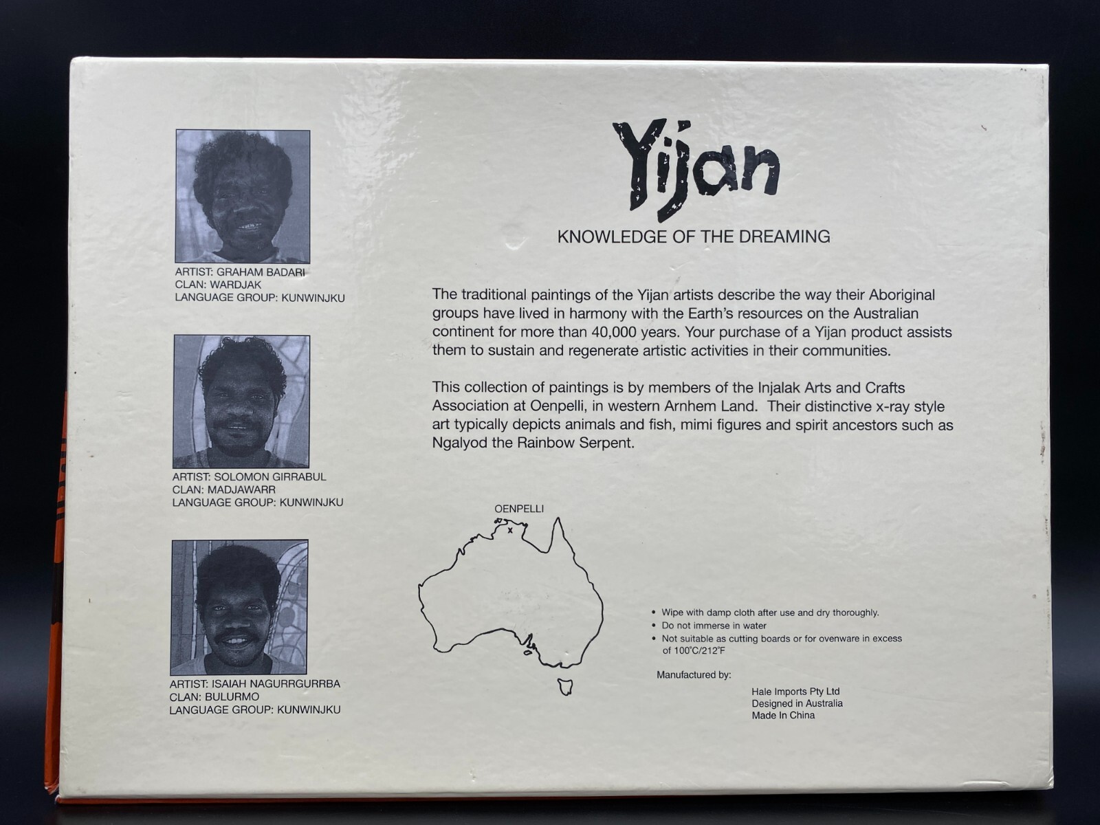Australia Yijan Aboriginal Art Knowledge of the Dreaming 6 Placemats