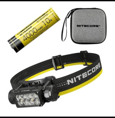 NITECORE HC65 UHE USB Charge 2000 Lumen LED Scheinwerfer Headlamp White Ligh + Red