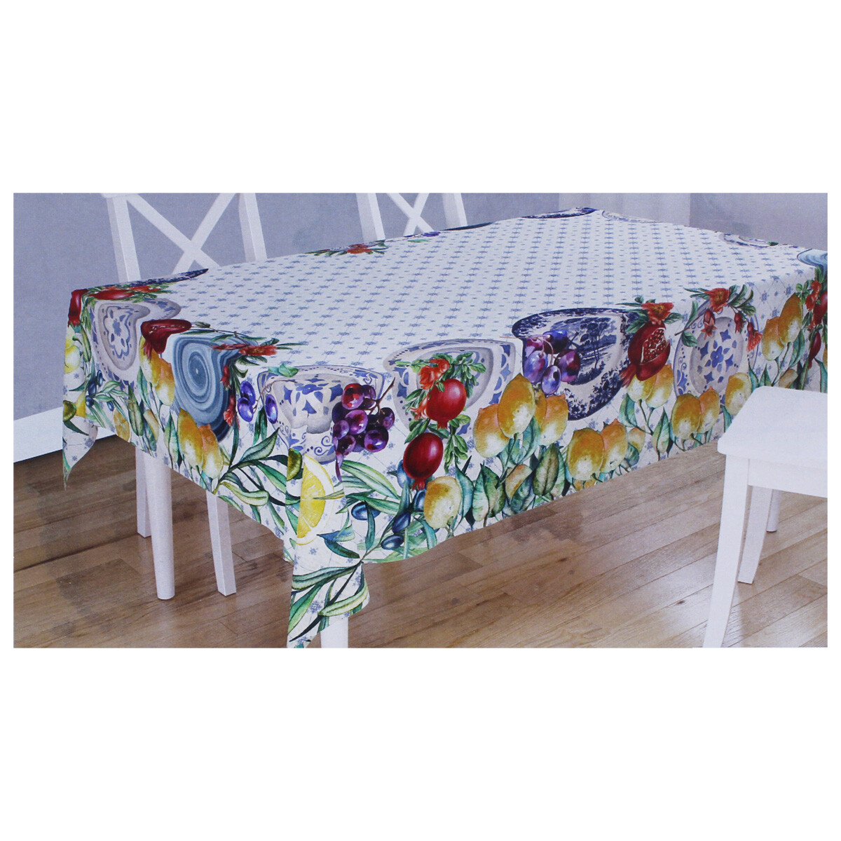 Paño De Mesa Manteles Rectangular Algodón Fantasía Fruta
