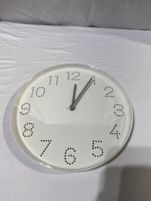Ikea Wall Clock Tromma White 9 3/4'' Analog clock Modern New