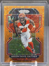 2021 PANINI PRIZM NFL #275 Akeem Davis-Gaither Cincinnati Bengals Orange Disco