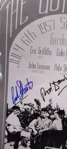 Beatles Related - The Quarrymen 11 X 17 Poster By Signed By 3 - Picture 2 of 3