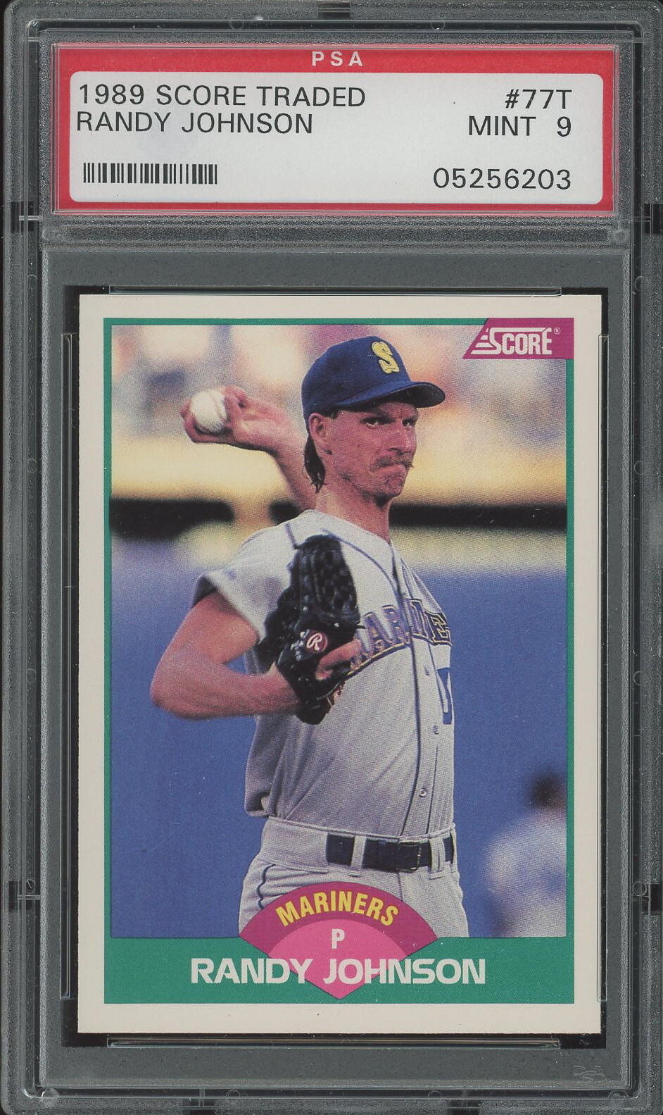 1989 Score Traded #77T Randy Johnson RC PSA 9 (MBB01-6203)