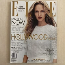 Elle Fashion Magazine November 1999 Uma Thurman Madonna Hollywood Issue Nr Mint