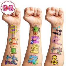Sewing Machine Temporary Tattoos Sewing Party Decorations Favors Supplies Art...