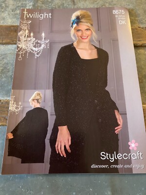 Neu Stylecraft Damen Strickjacke Strickmuster Dämmerung DK 8675
