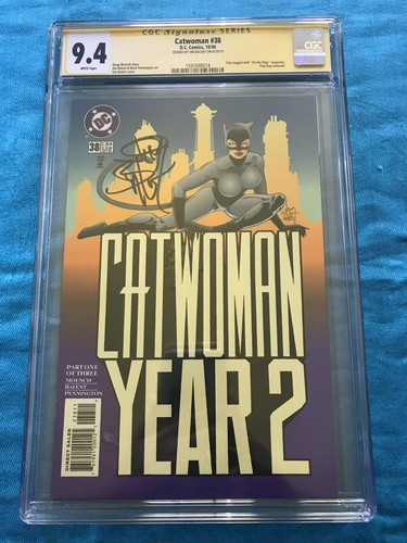 Catwoman #38 - DC - CGC SS 9.4 NM - Signed by Jim Balent - Batman